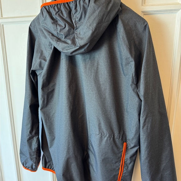 Men's Gray Jacket with Orange Accents - Picture 5 of 6